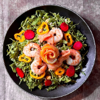 Steamed White Shrimp Salad