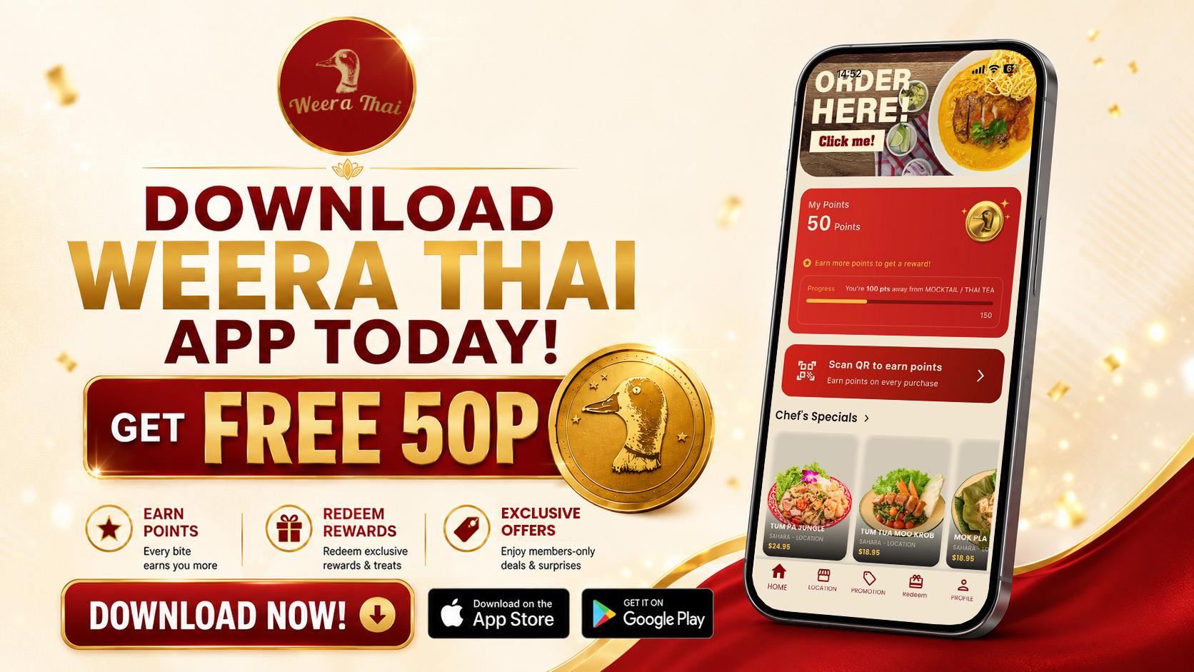 Weera Thai App Banner